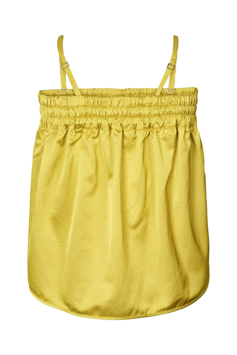 Paris - Techno drape bustier I Acid yellow