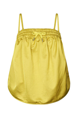 Paris - Techno drape bustier I Acid yellow