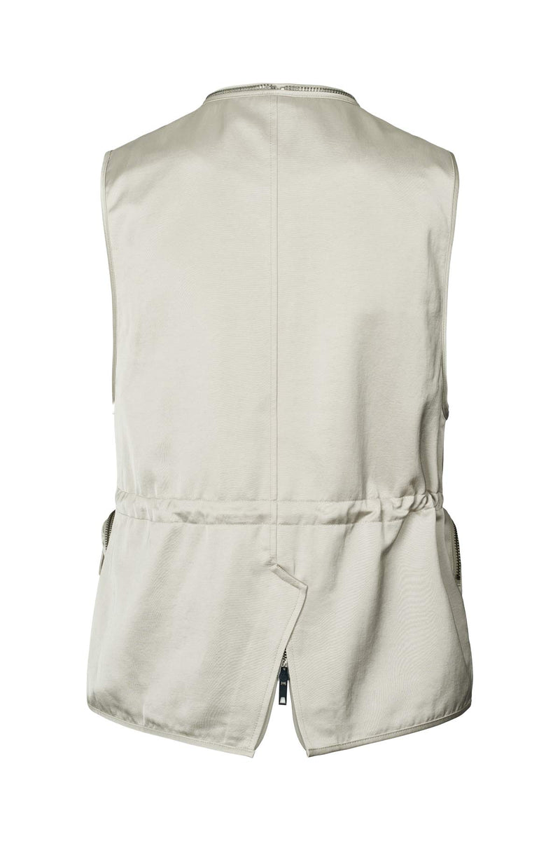 Palina - Techno drape vest I Oyster