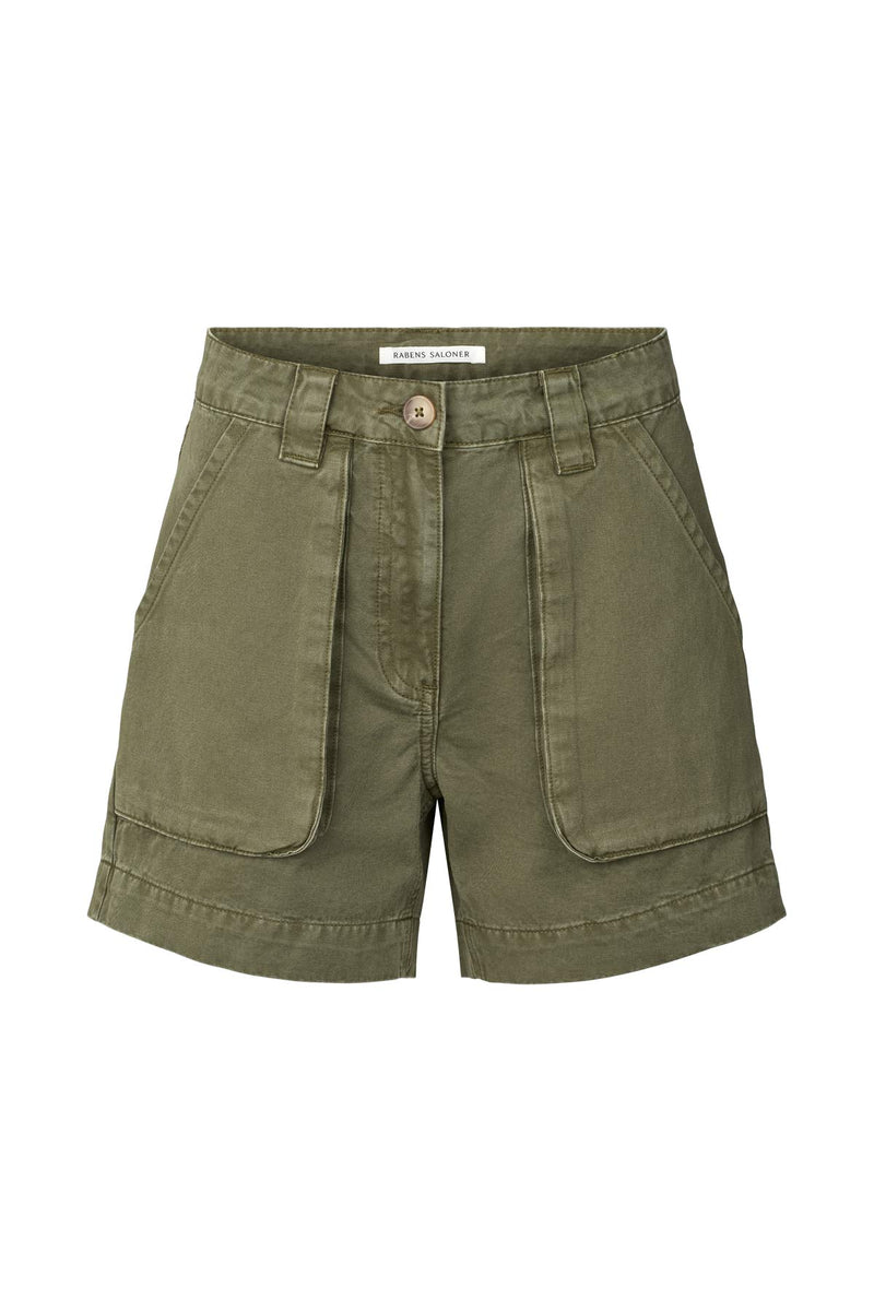 Nata - Canvas light shorts I Deep green