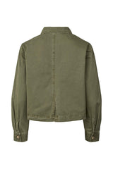 Neva - Canvas light short jacket I Deep green