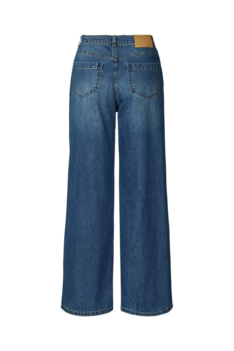 Soft denim pant - Inez I Washed indigo