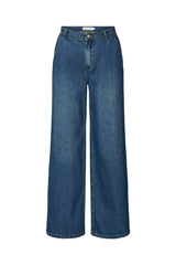 Soft denim pant - Inez I Washed indigo