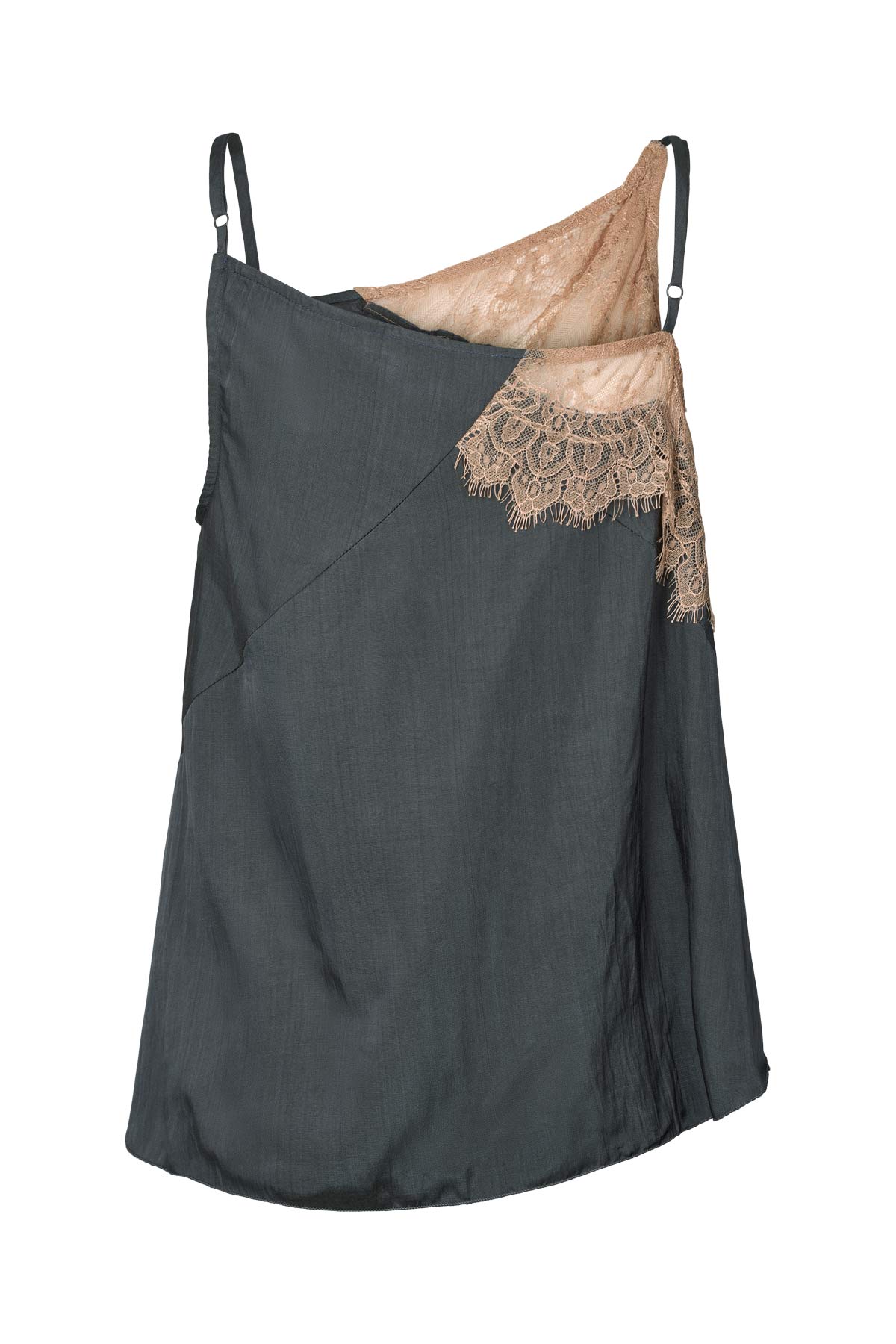 Blondie - Sheer lace camisole top I Dark shadow combo