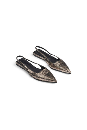 Acacie - Pointy slingback I Gun metal