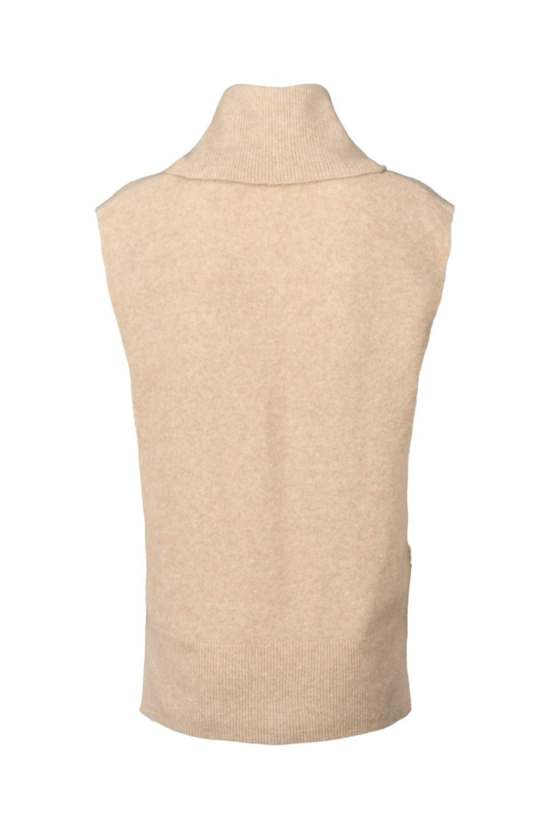 Biak - Soft knit vest I Buttercream