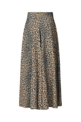 Natja - Leopard print button skirt I Leopard