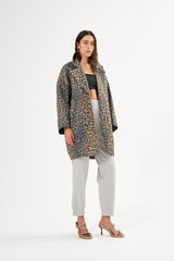 Jacqline - Leopard print oversize jacket I Leopard