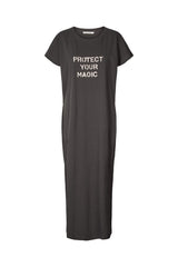 Artemis - Magic jersey dress I Faded black