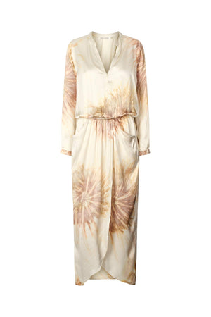 Vera - Cartwheel wrap over dress I Seashell combo