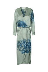 Vera - Cartwheel wrap over dress I Ocean combo