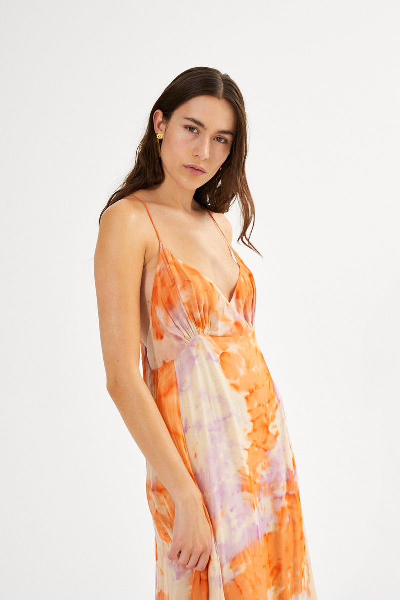 Farida - Fusion string dress I Lemon combo