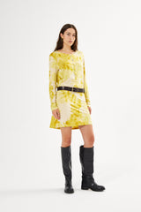 Hue - Fusion jersey dress I Lemon combo