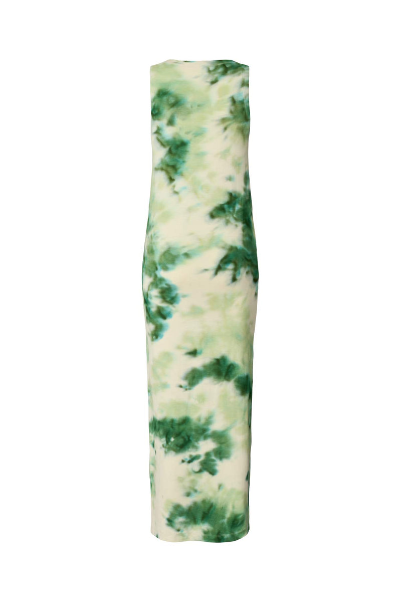 Niara - Fusion long tank dress I Emerald combo