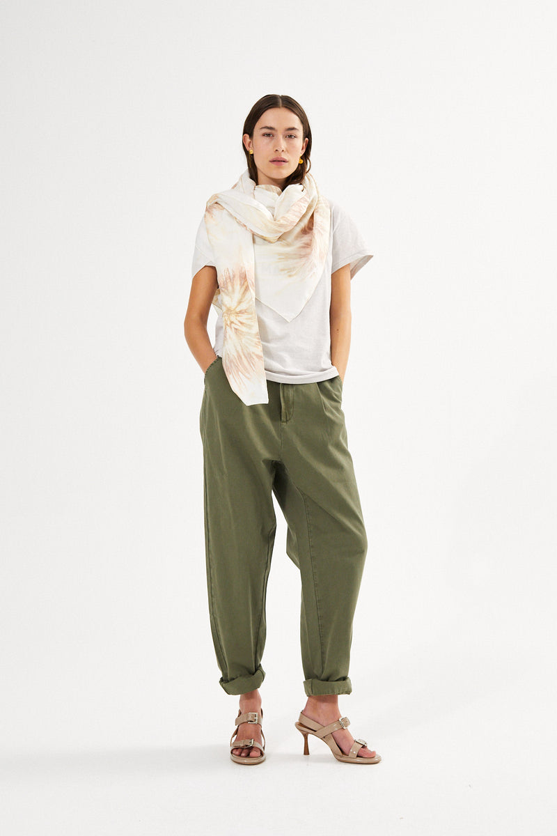 Merete - Cartwheel large scarff I Seashell combo