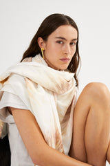 Merete - Cartwheel large scarff I Seashell combo