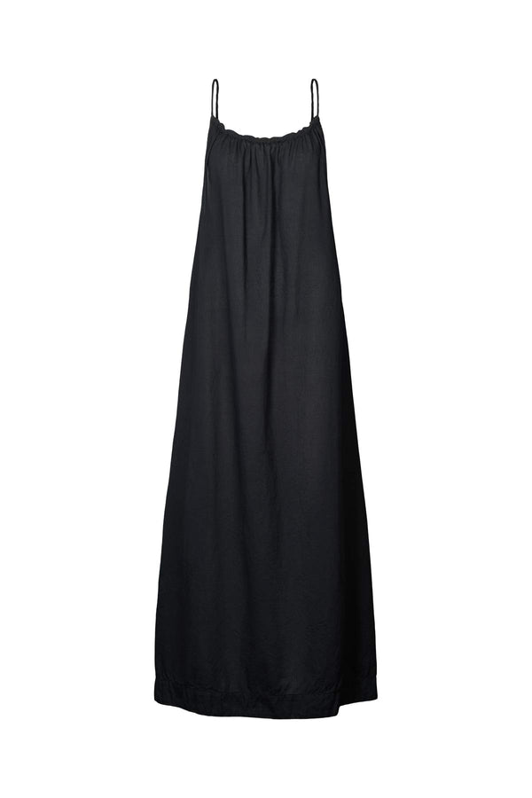 Hope - Cotton halter dress I Black