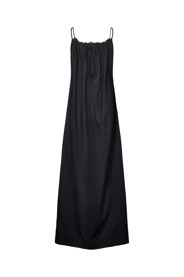 Hope - Cotton halter dress I Black