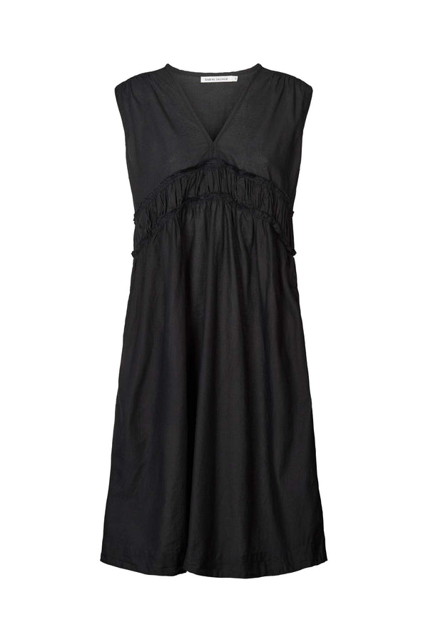 Hyben - Cotton short dress I Black
