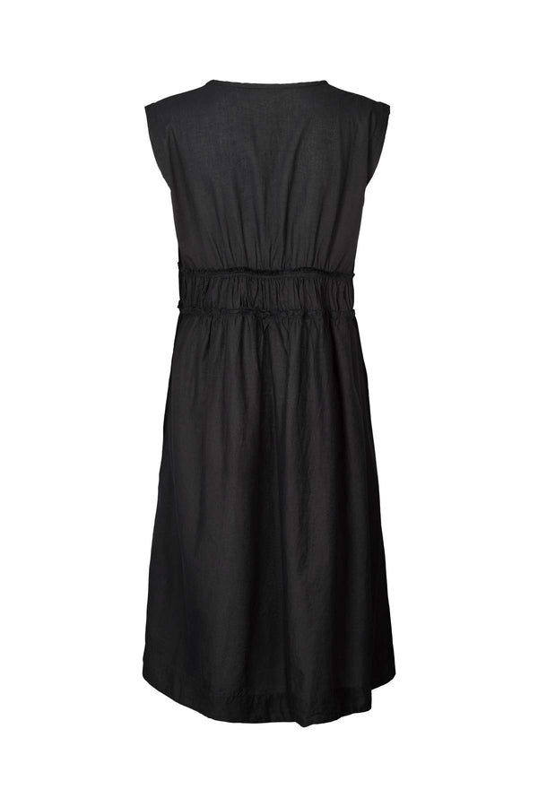 Hyben - Cotton short dress I Black
