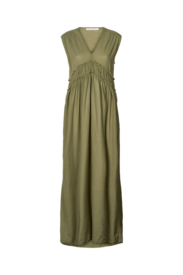 Harmonie - Cotton long dress I Raw lumber