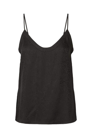 Glæde - Cluster jacquard camisole top I Black
