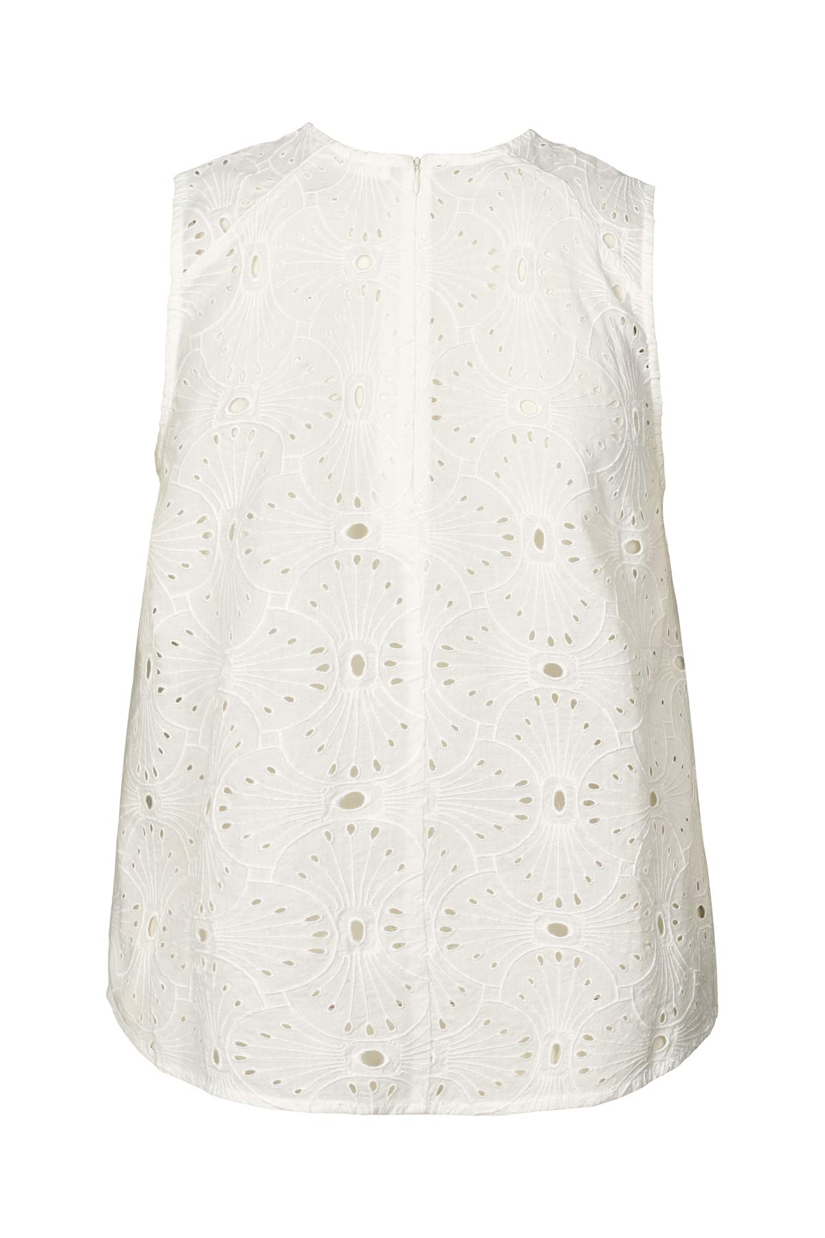 Piper - Supersize anglaise tank top I White swan