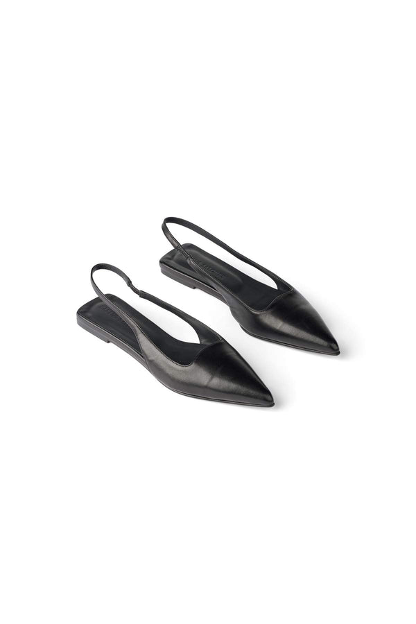 Acacie - Pointy slingback I Black