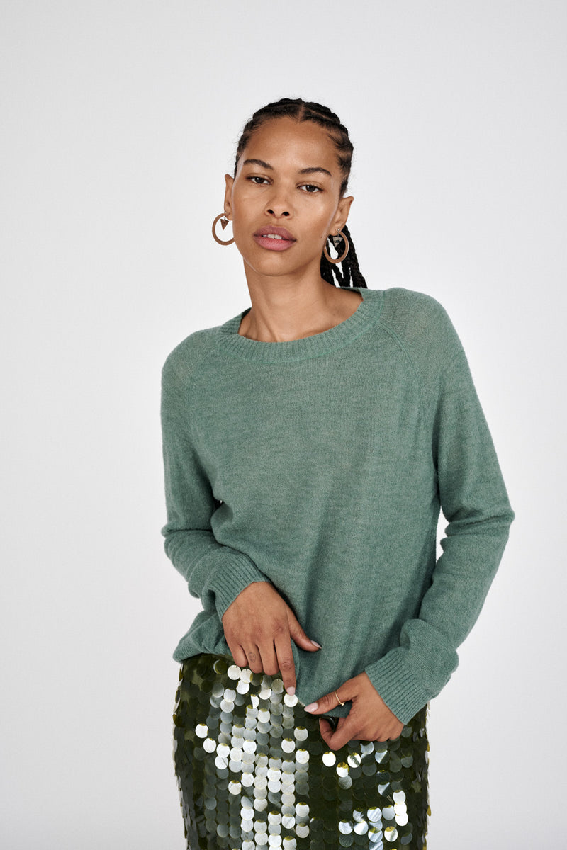 Engel - Airy boxy sweater I Sand
