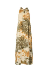 Hope - Abstract halter dress I Forest combo
