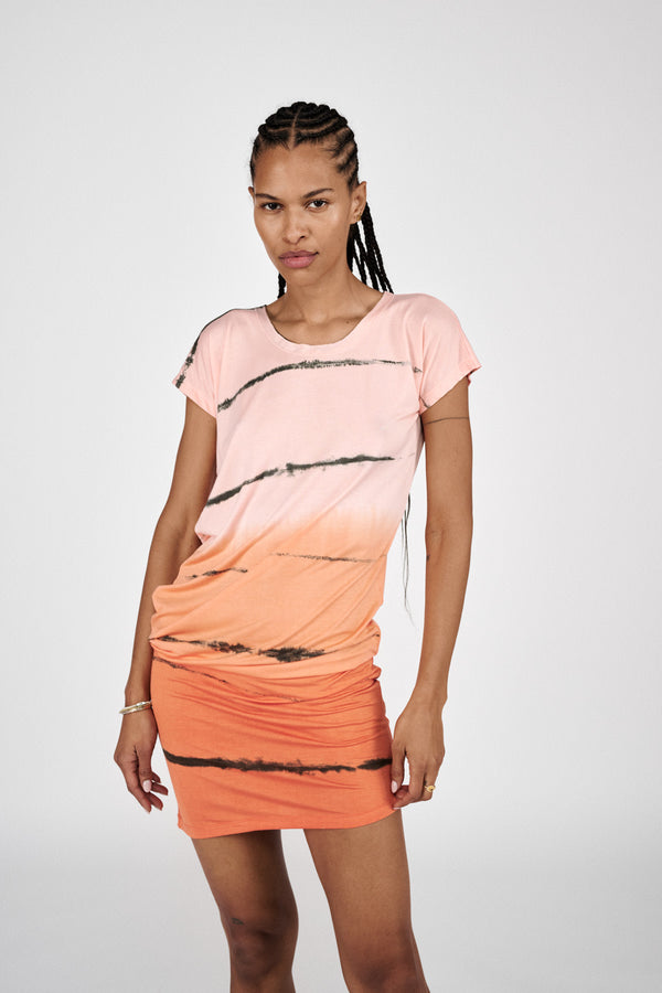 Mejse - Nuance jersey dress I Chocolate combo