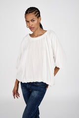 Rachelle - Voile cloud blouse I White