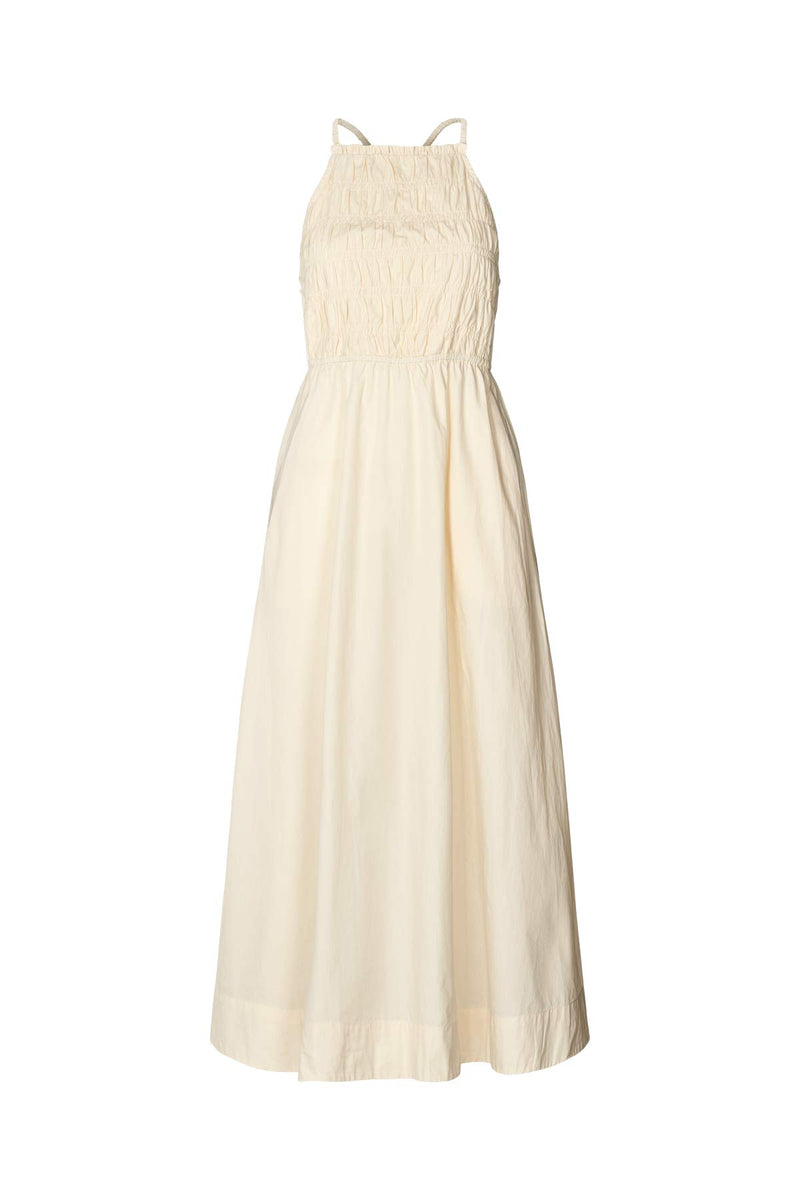 Cylle - Poplin elastic dress I Champagne