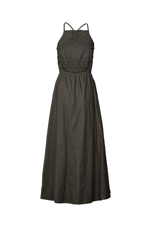 Cylle - Poplin elastic dress I Pirate black