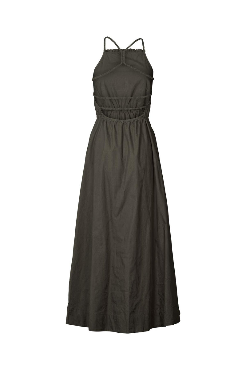 Cylle - Poplin elastic dress I Pirate black
