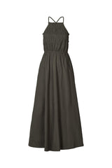 Cylle - Poplin elastic dress I Pirate black