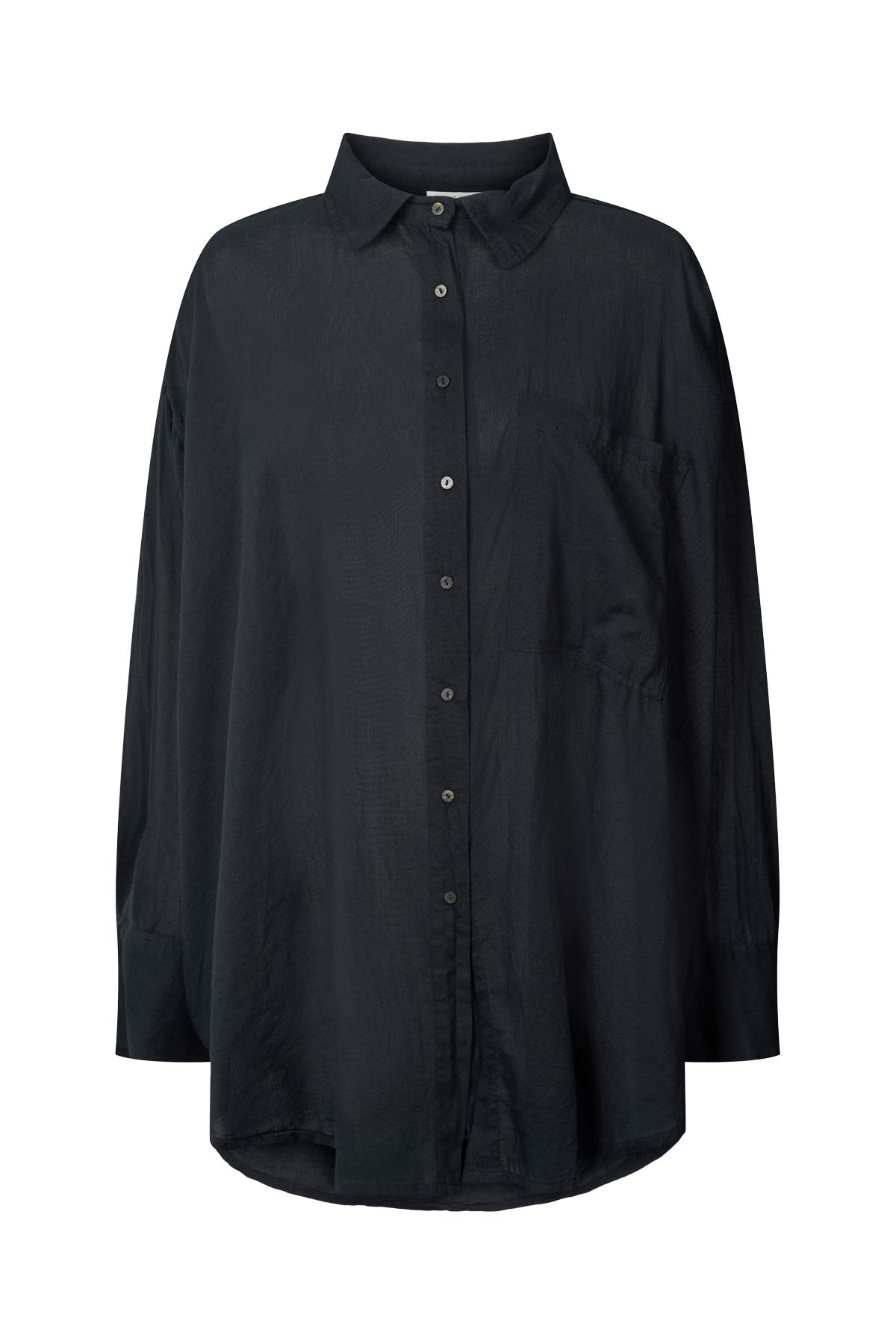 Noah - Cotton oversized shirt I Black
