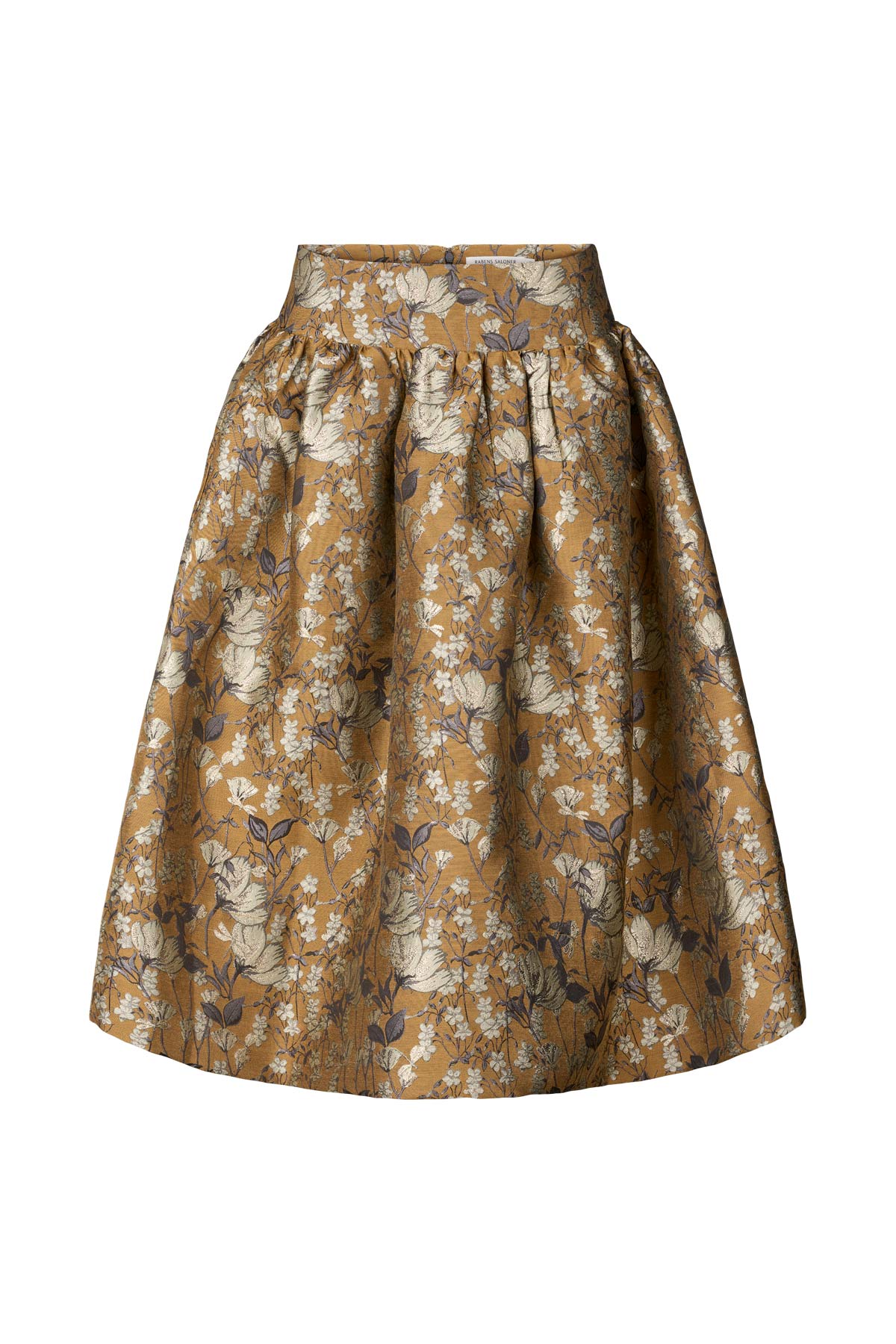 Silke - Ottoman jacquard full skirt I Golden combo