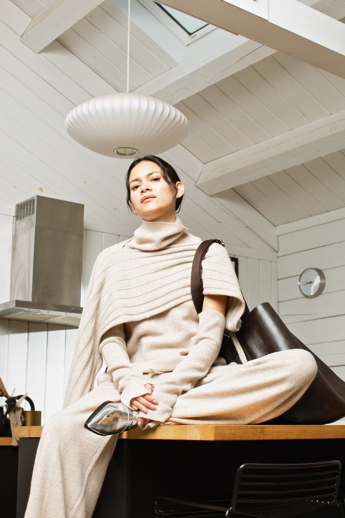 Dianne - Pure wool lounge pants I Oatmeal