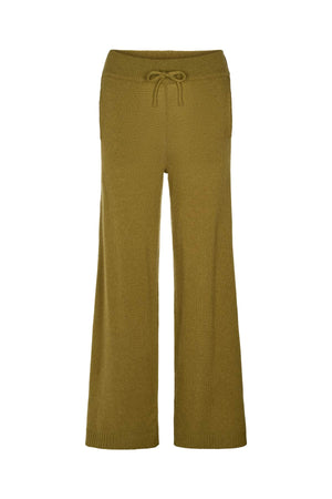 Dianne - Pure wool lounge pants I Fern green
