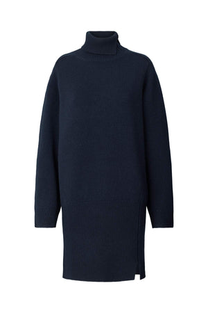 Carole - Pure wool dress I Navy