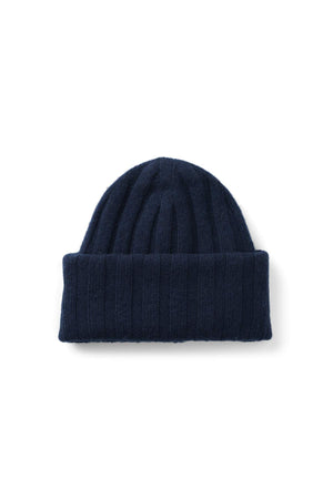 Dolores - Pure wool oversize hat I Navy