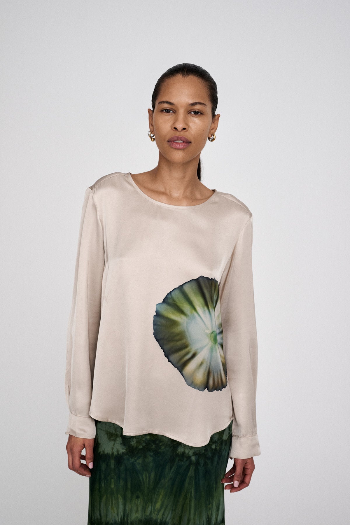 Ibi - Bloom blouse I Powder combo