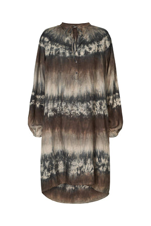 Irela - Arizona tie dress I Cement combo