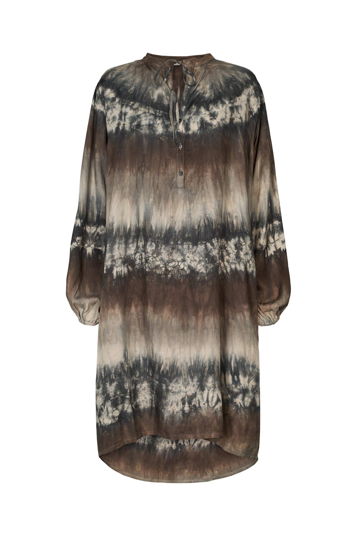 Irela - Arizona tie dress I Cement combo