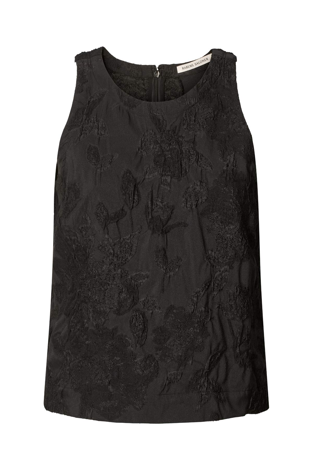 Clipped jacquard tank top - Piper I Pirate black