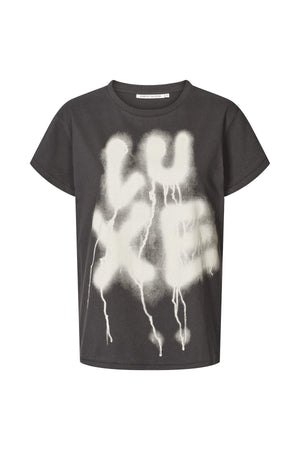 Ambla - Luxe t-shirt I Faded black