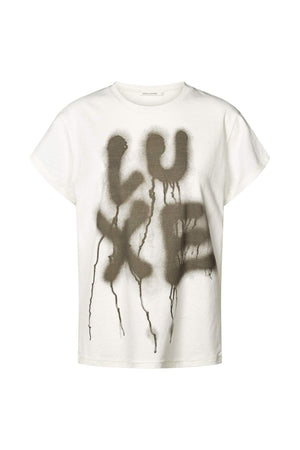 Ambla - Luxe t-shirt I Chalk
