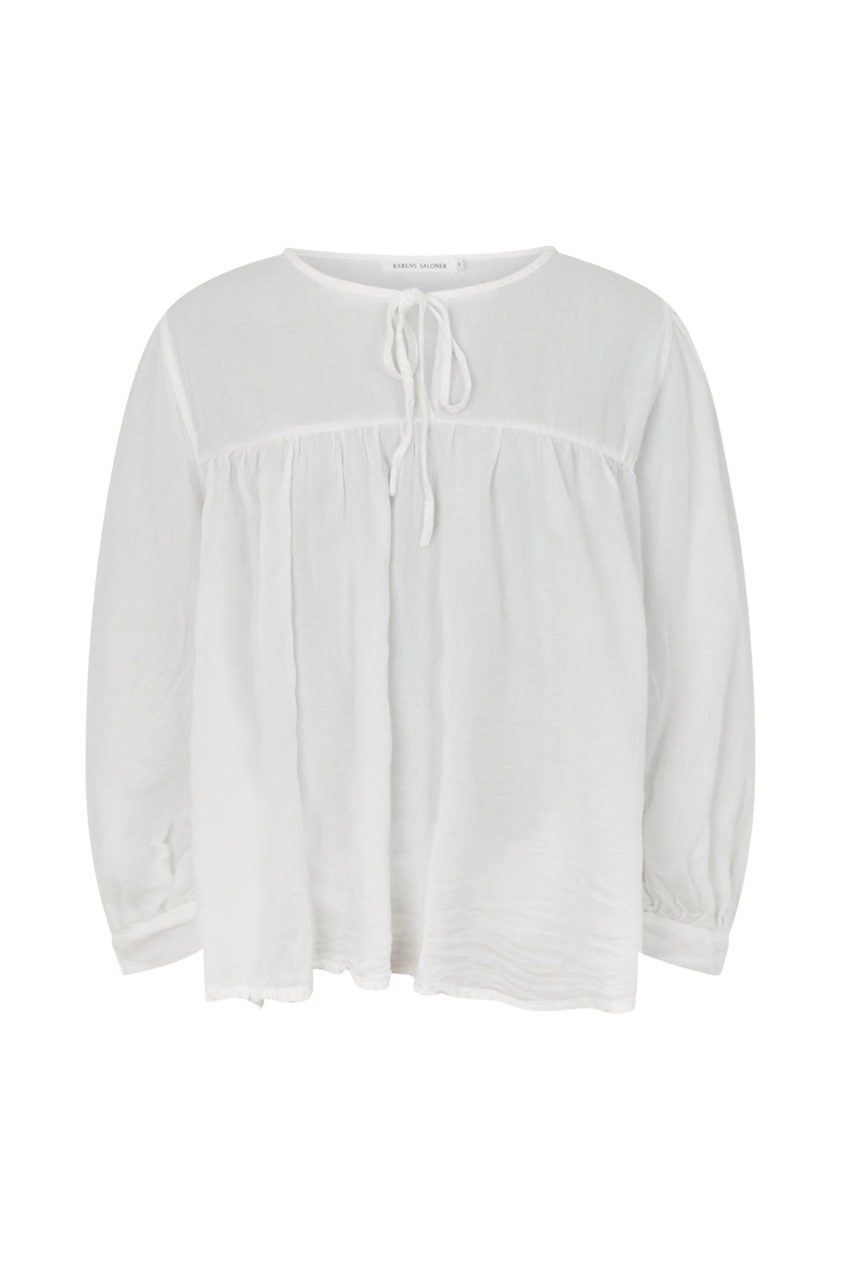 Eike - Cotton full sleeve blouse I White