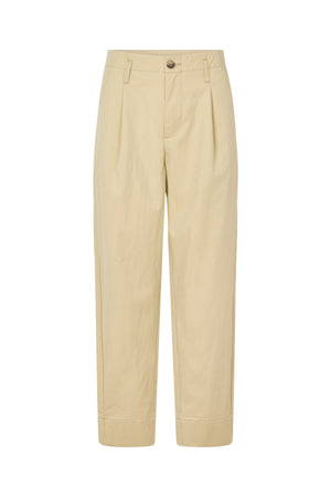 Raina - Utility pleat pant I Ecru